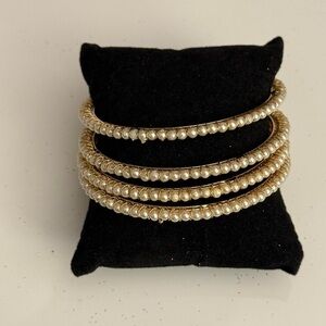 New | Pakistani 2.8 4 set of Pearl Bangles